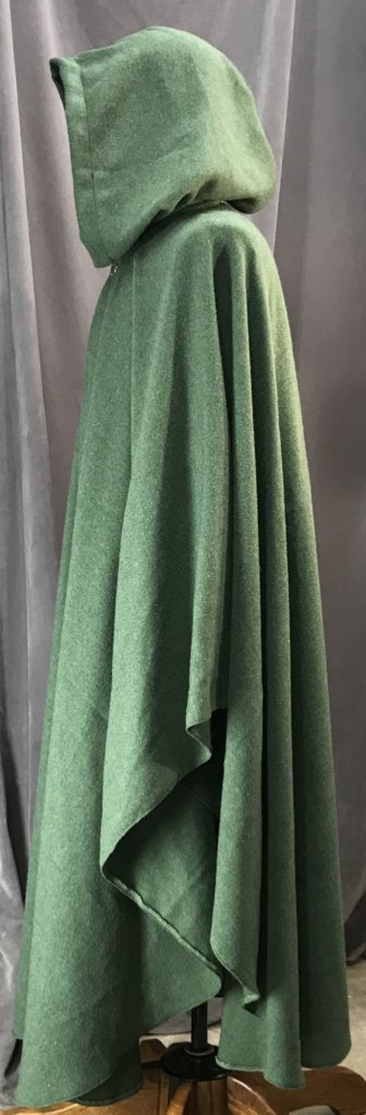 4115 - Shamrock Green Easy Care Ruana-style Cloak, Unlined Hood