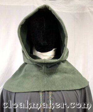 H154 - Sage Green WindBloc Fleece Hooded Cowl - XL