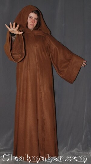 R381 - Caramel Brown Fleece Obi-Wan Jedi Robe