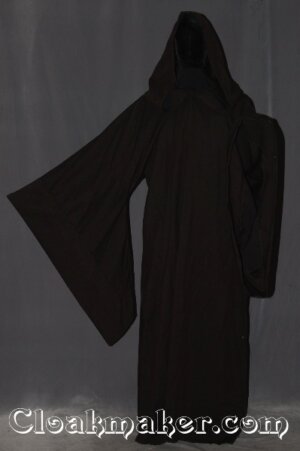 R400 - Dark Chocolate Tweed Wool Mace Windu Jedi Robe